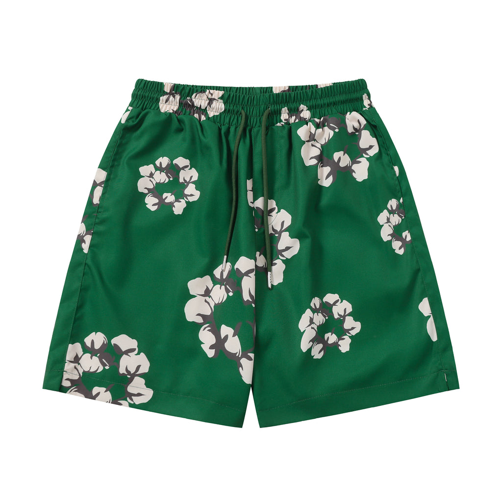 Denim Tears Cotton Wreath Sweatshorts Green