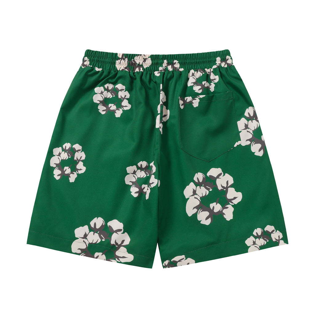 Denim Tears Cotton Wreath Sweatshorts Green