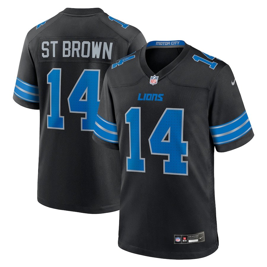 NFL Detroit Lions Amon-Ra St. Brown Nike Alternate Jersey (Motor City Black Edition)