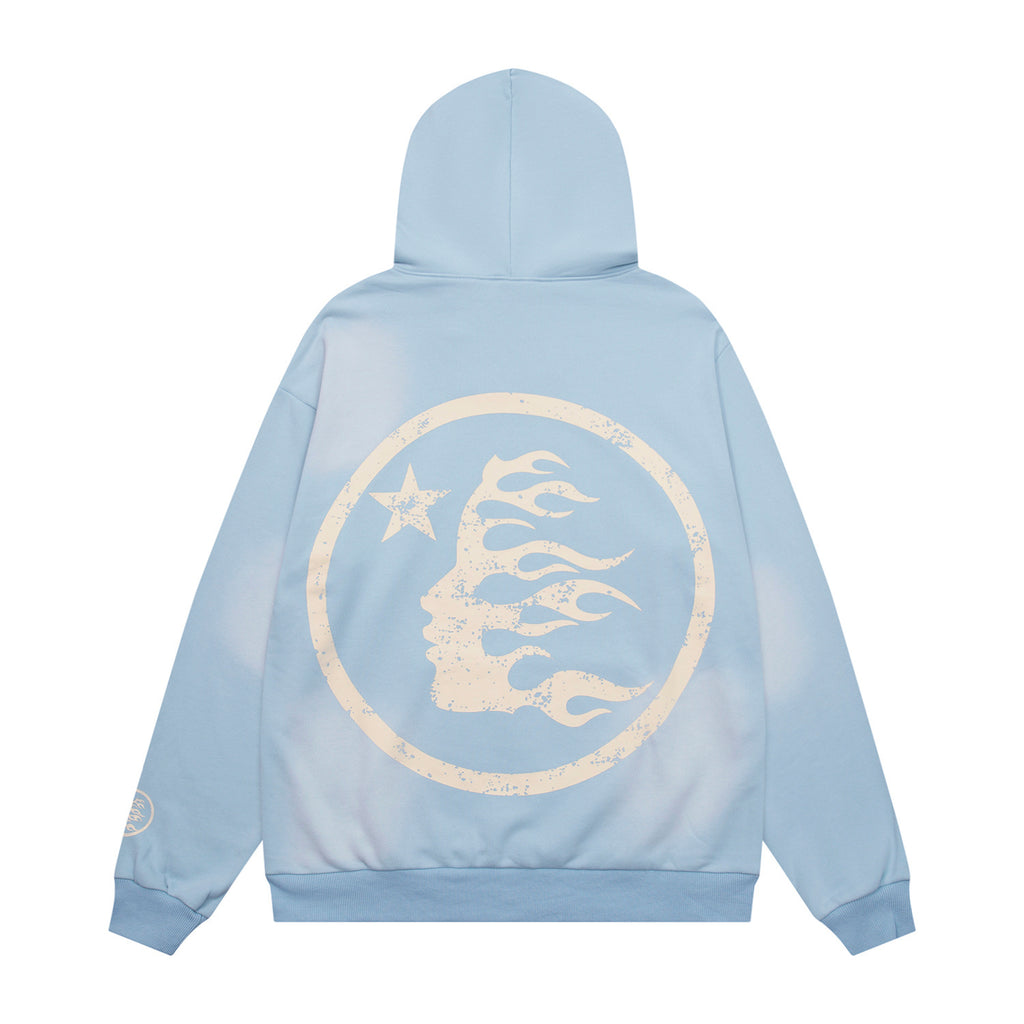 Hoodie Hellstar "  "Classic Logo" (Baby Blue Edition)