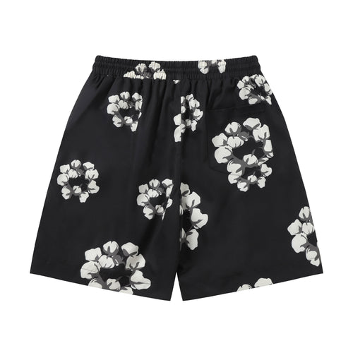 Denim Tears Cotton Wreath Sweatshorts Black