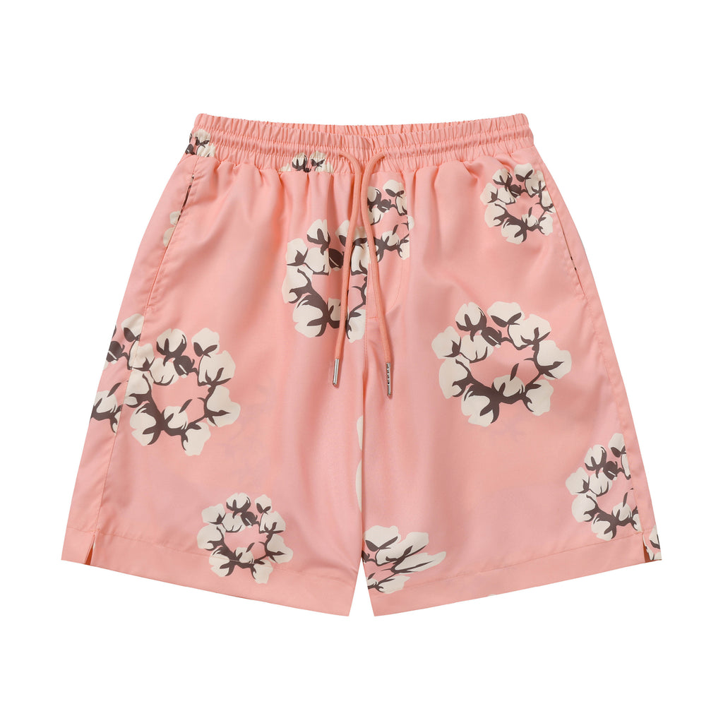 Denim Tears Cotton Wreath Sweatshorts Pink