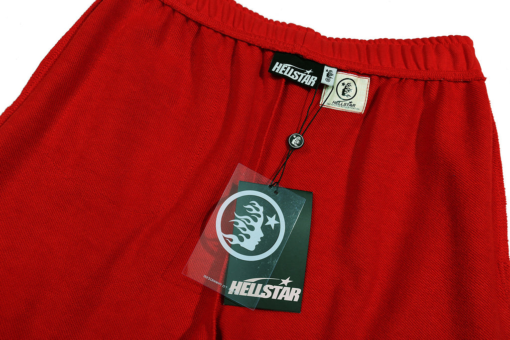Sweatpants Hellstar Athletics Red "Abstract Wing"