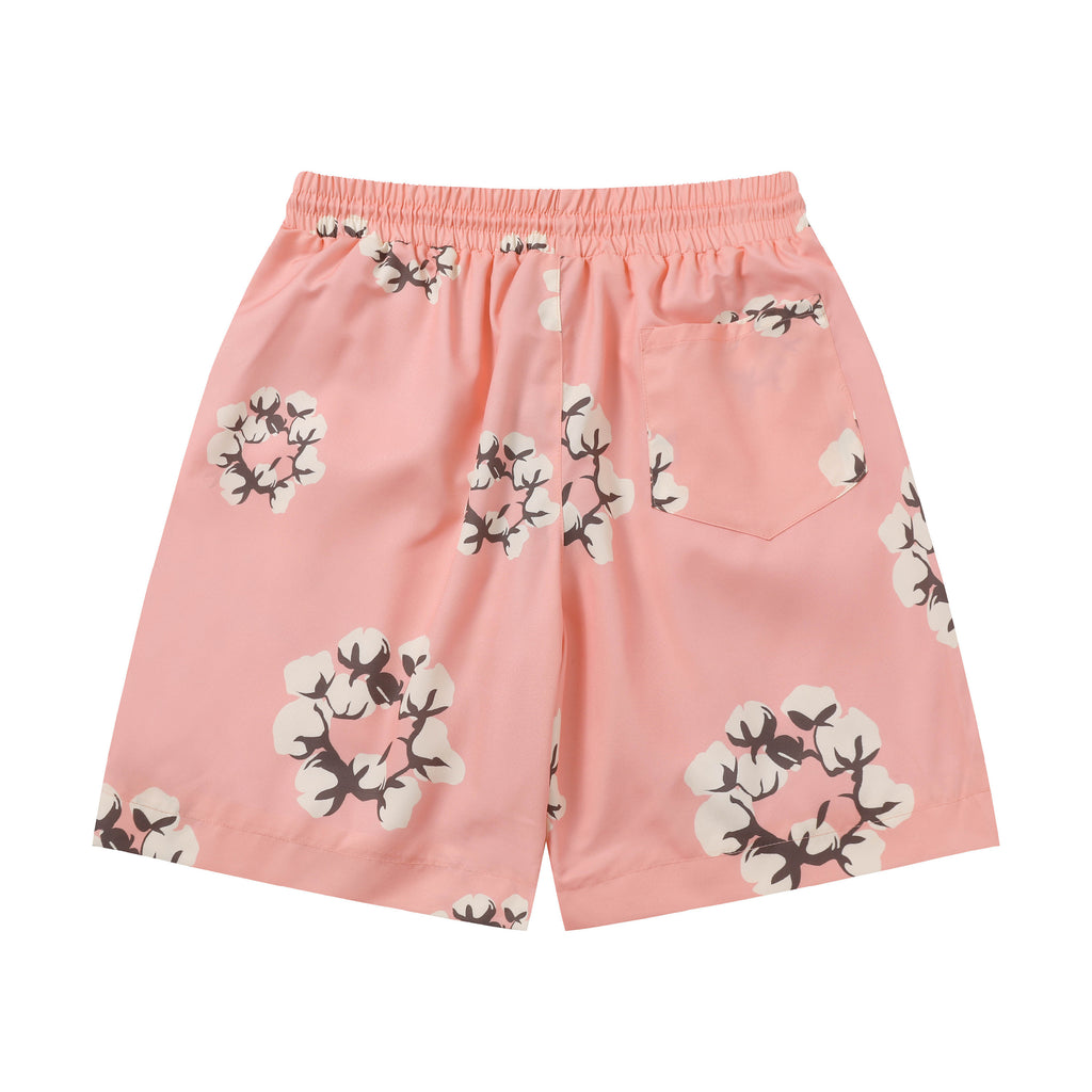 Denim Tears Cotton Wreath Sweatshorts Pink