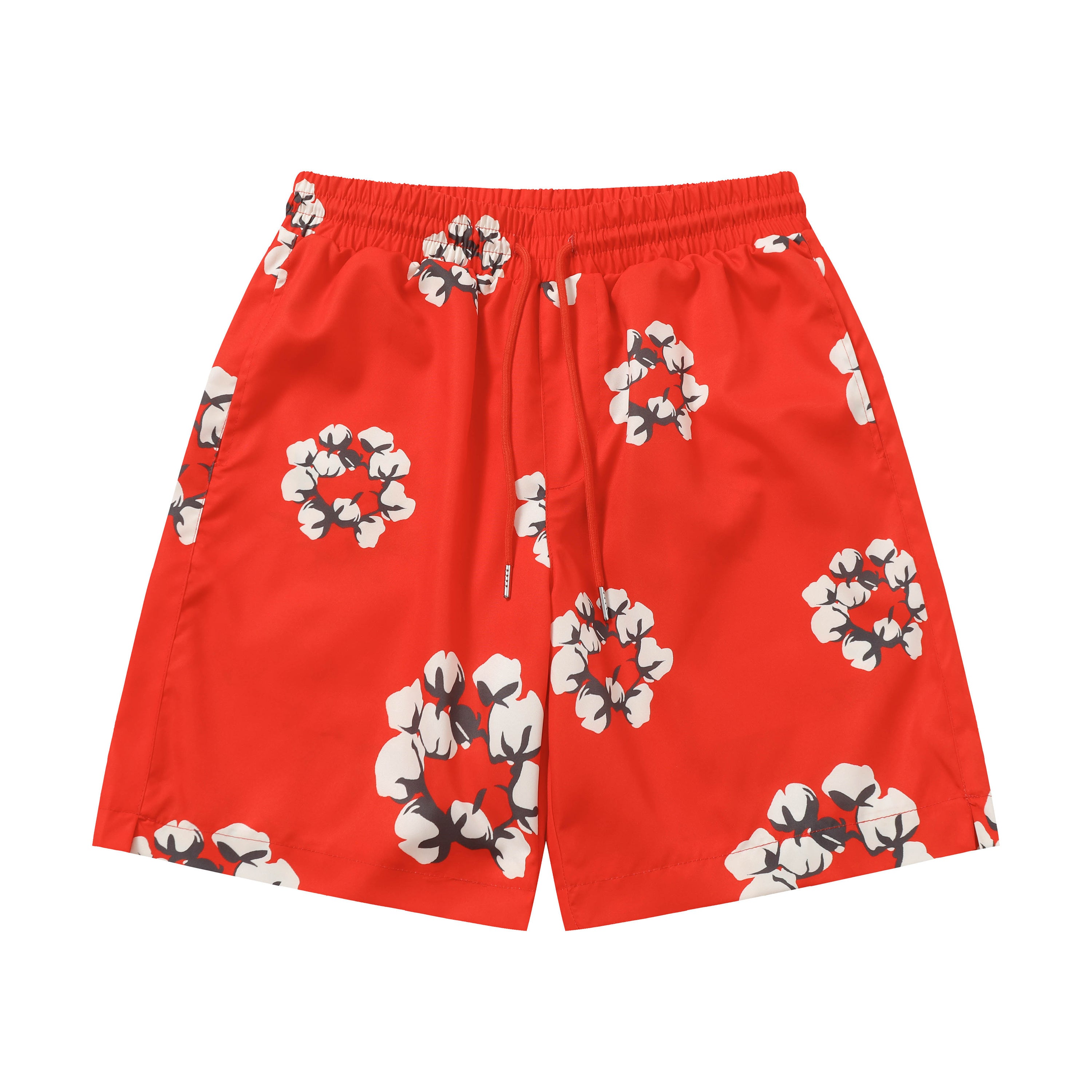 Denim Tears Cotton Wreath Sweatshorts Red