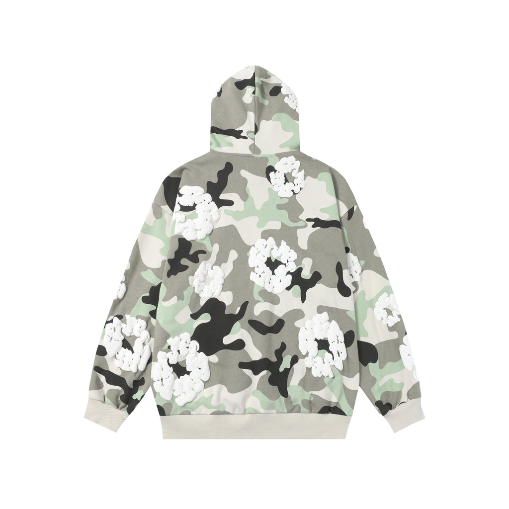 Hoodie Denim Tears Cotton Wreath (Camo / White Wreath)