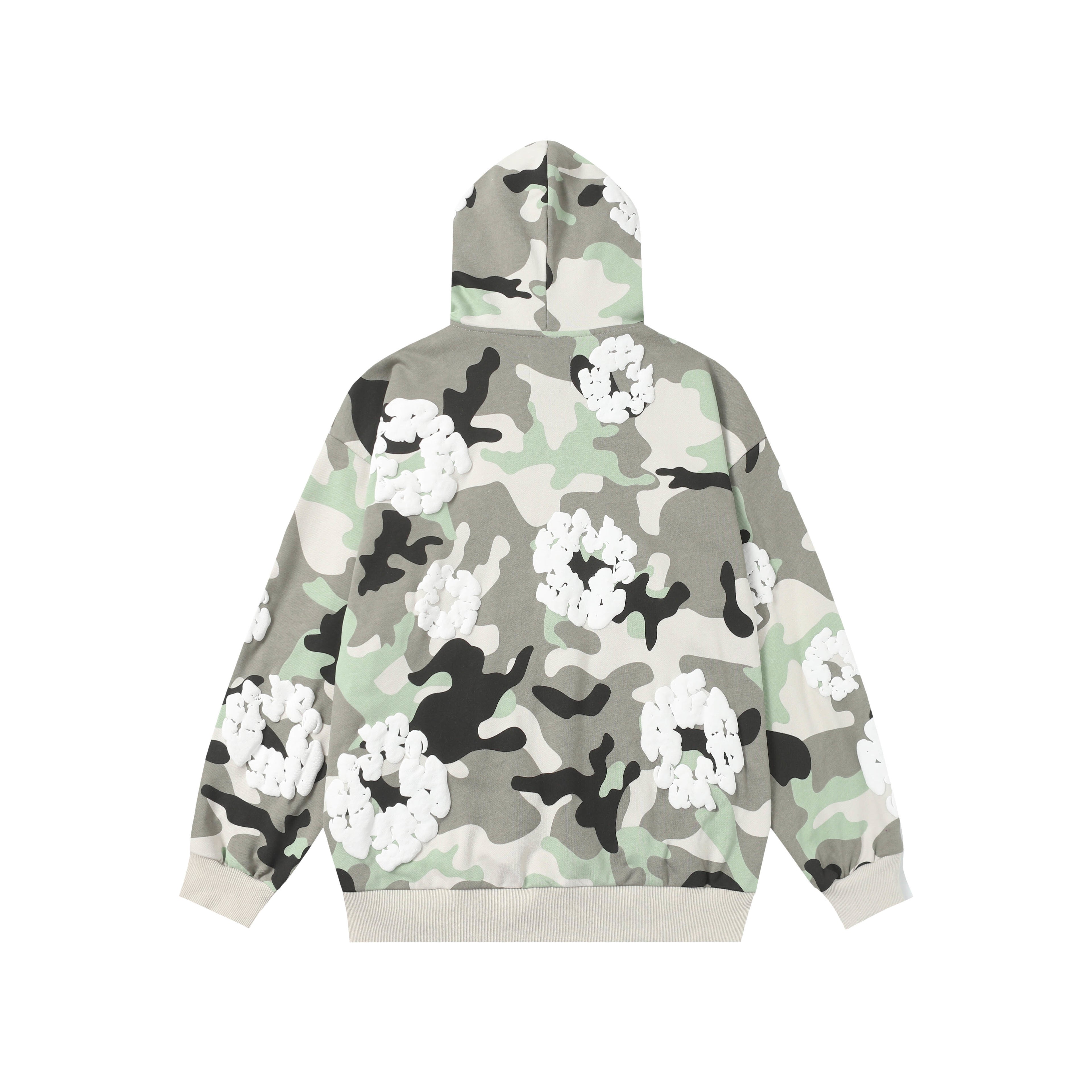 Hoodie Denim Tears Cotton Wreath (Camo / White Wreath)