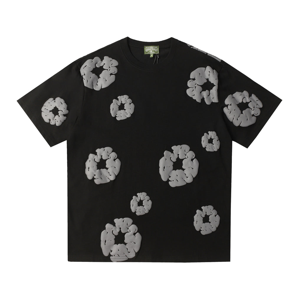 Camisa Denim Tears  Cotton Wreath Tee - Charcoal  (Negro)