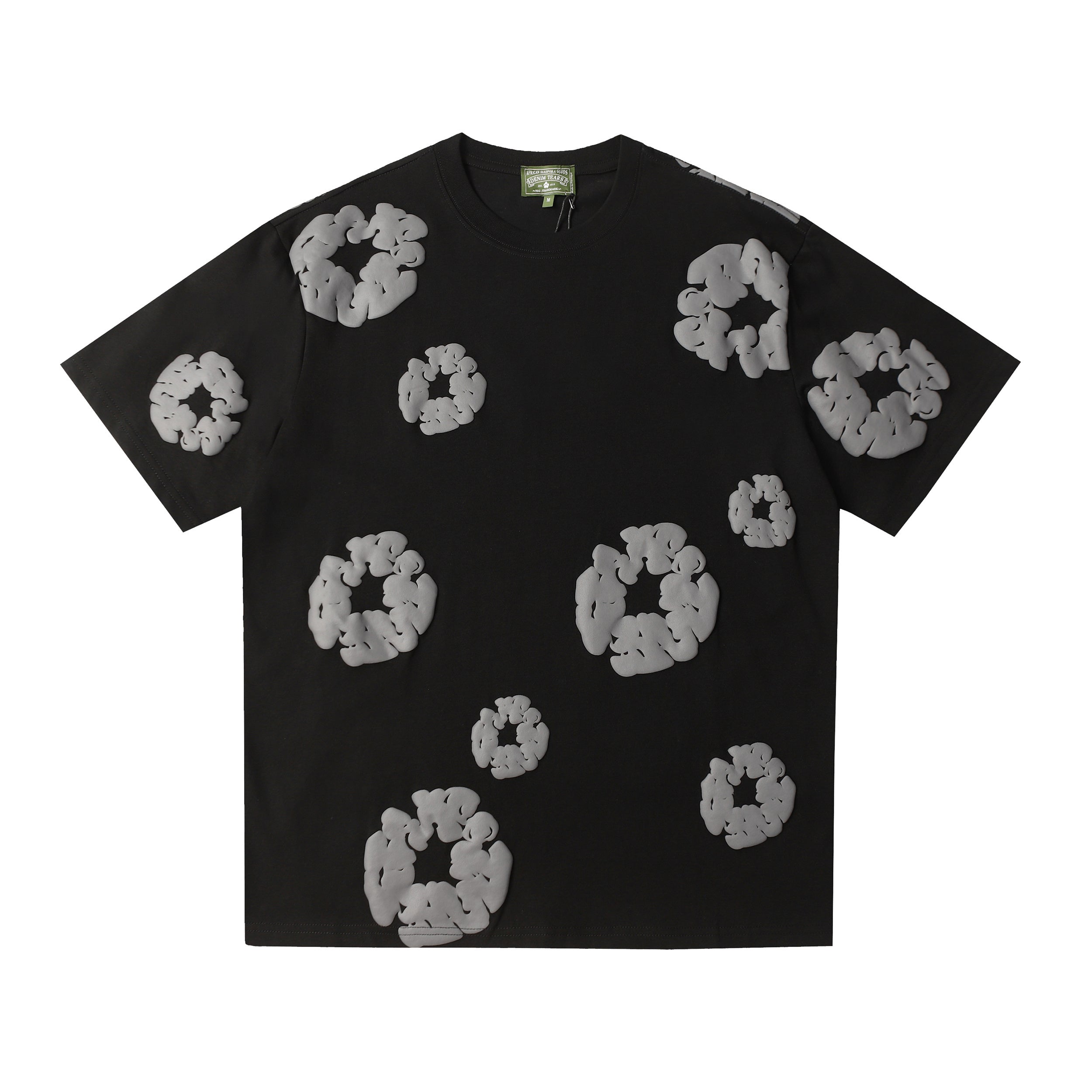 Camisa Denim Tears  Cotton Wreath Tee - Charcoal  (Negro)