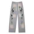 Sweatpants Hellstar Grey "Neon Trace Flame"