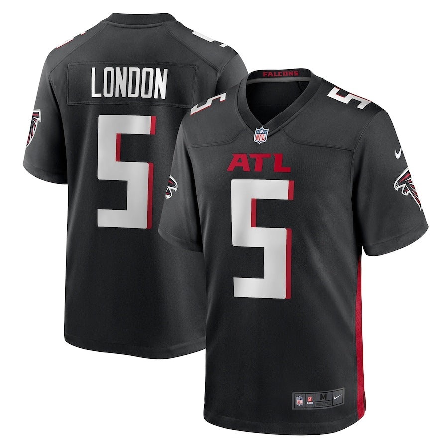 NFL Atlanta Falcons Drake London Nike Home Game Jersey (Black Edition)