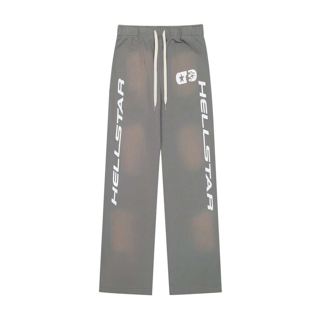 Sweatpants Hellstar Grey "Dual Vertical Logo"