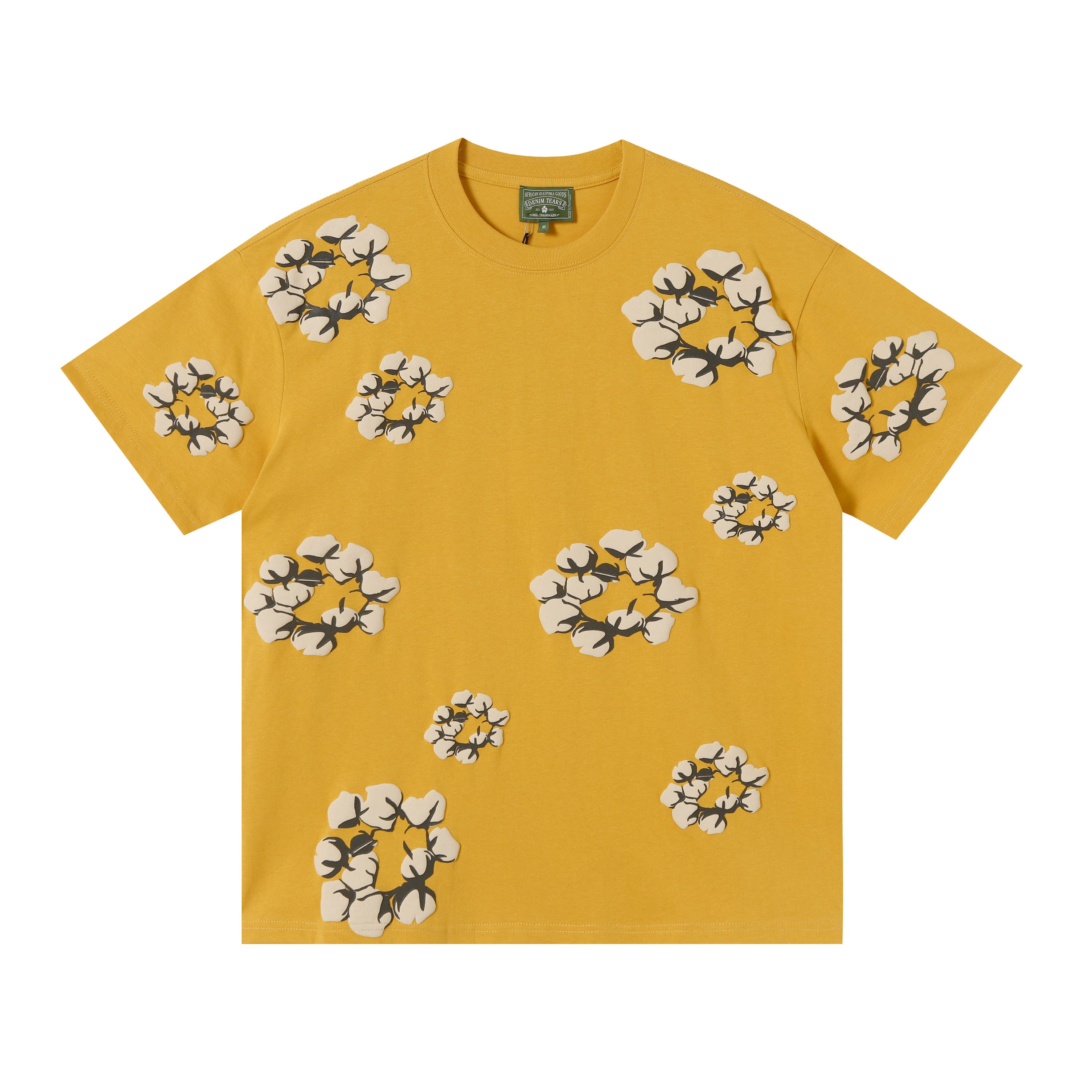 Camisa Denim Tears  Cotton Wreath T-shirt Yellow
