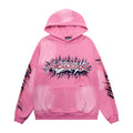 Hoodie Hellstar " "Inferno Logo" (Pink Distressed Edition)