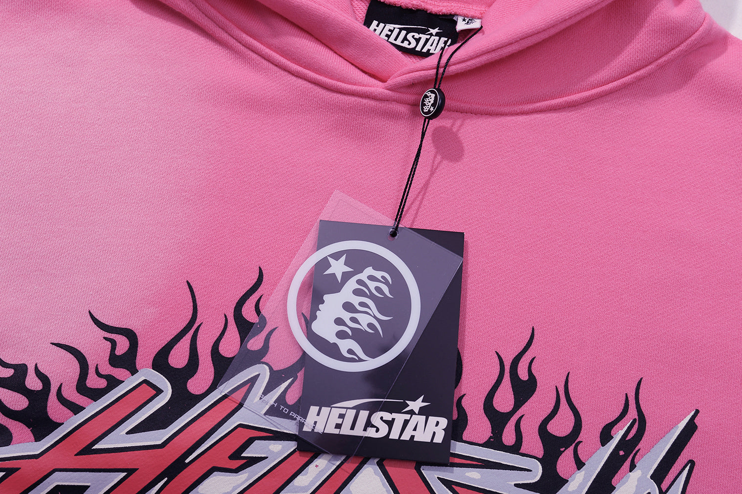 Hoodie Hellstar " "Inferno Logo" (Pink Distressed Edition)