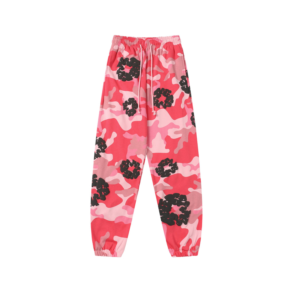 Pantalones Denim Tears Pink Camo/Black Puff
