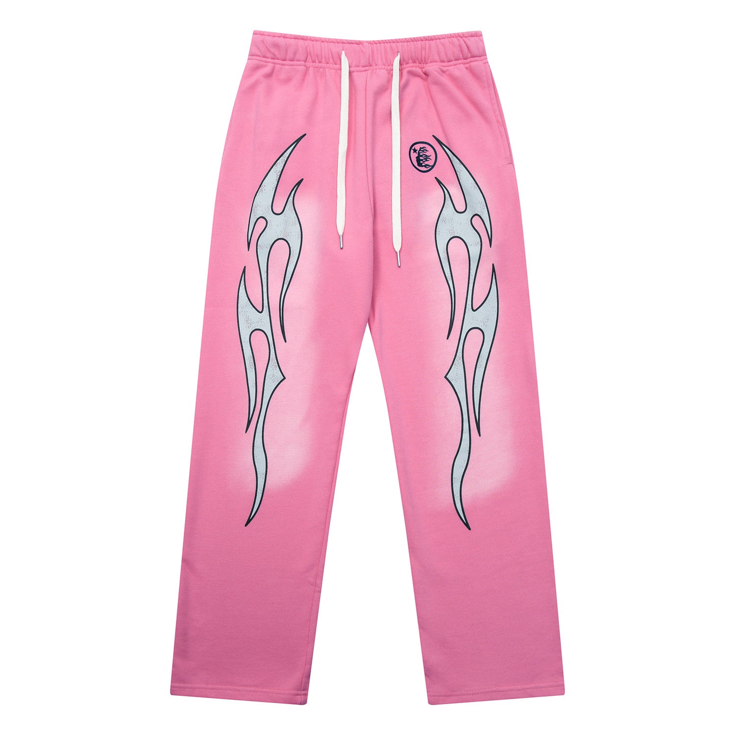 Sweatpants Hellstar Athletics Pink "Neon Trace Flame"