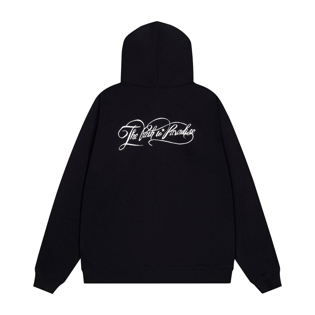 Hoodie Hellstar " "Minimalist Face" Zip-Up (Black Edition)