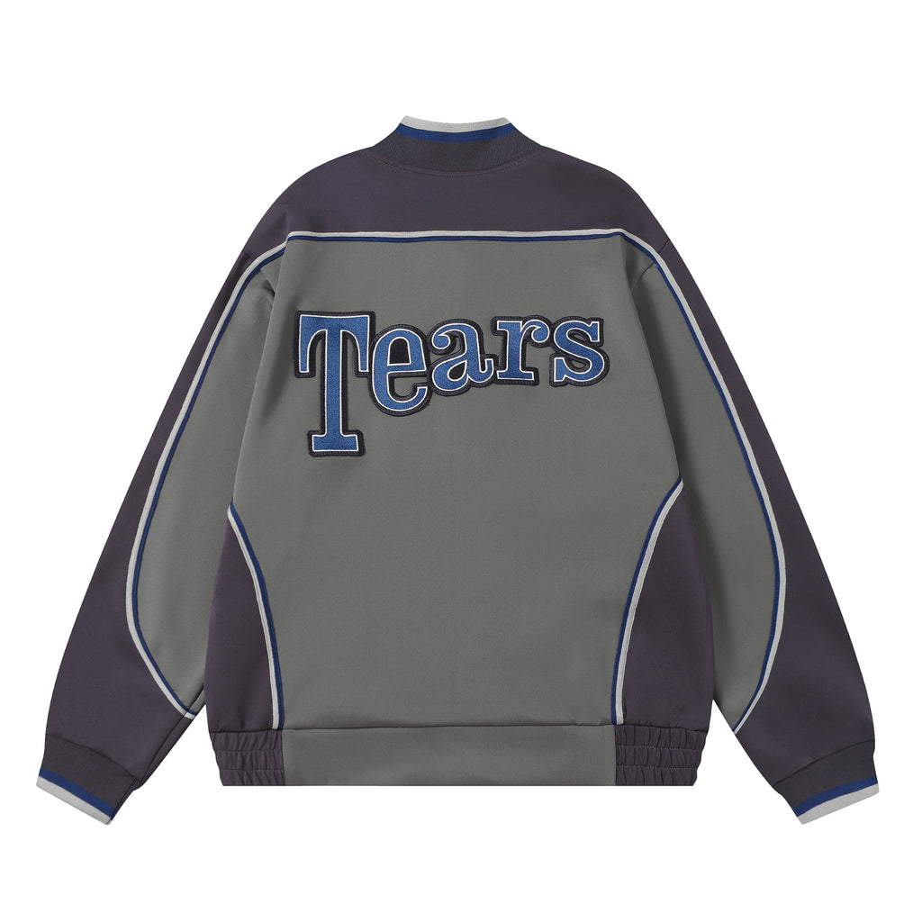 Hoodie Denim Tears D's Track Jacket (Grey / Navy / Royal Blue)