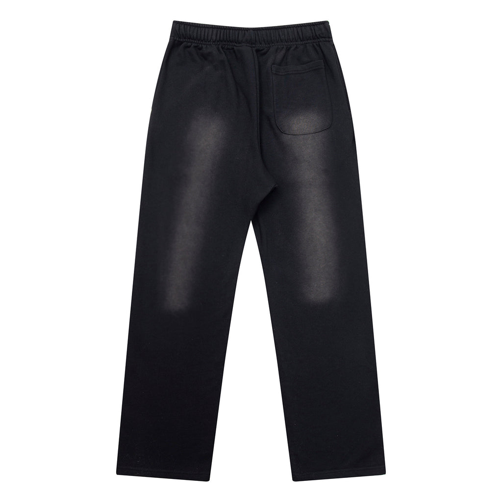 Sweatpants Hellstar Athletics Black "Red Outline Flame"