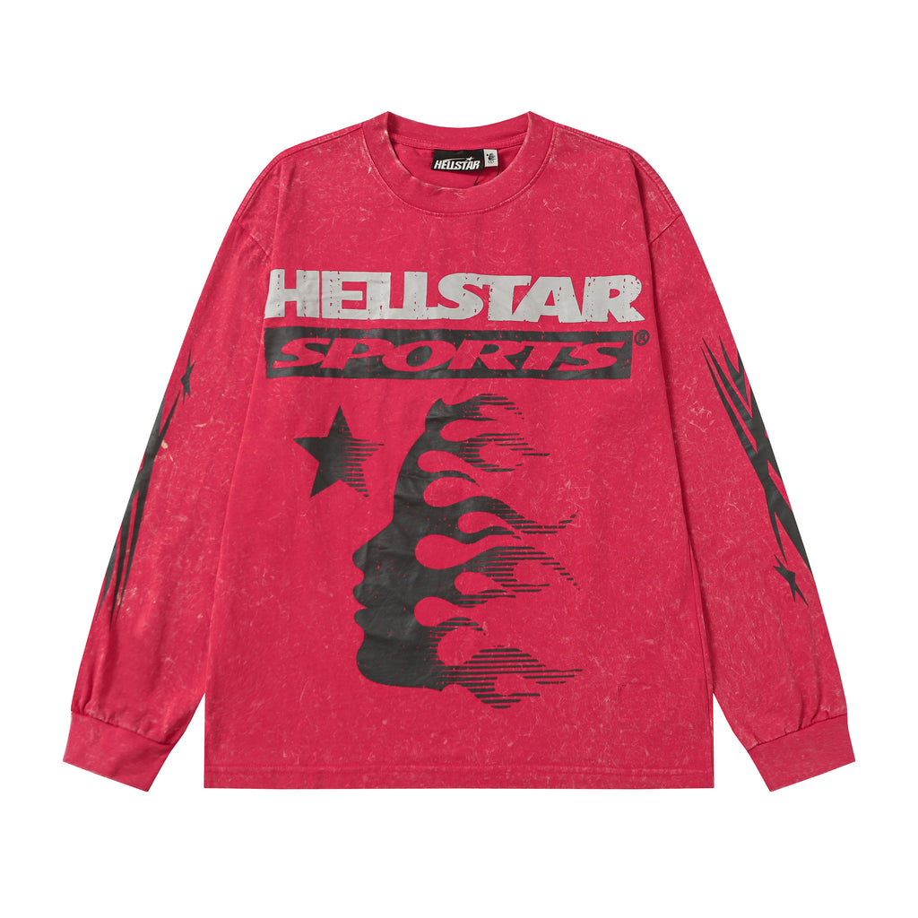 Hoodie Hellstar Sports "Crimson Vintage" Long Sleeve