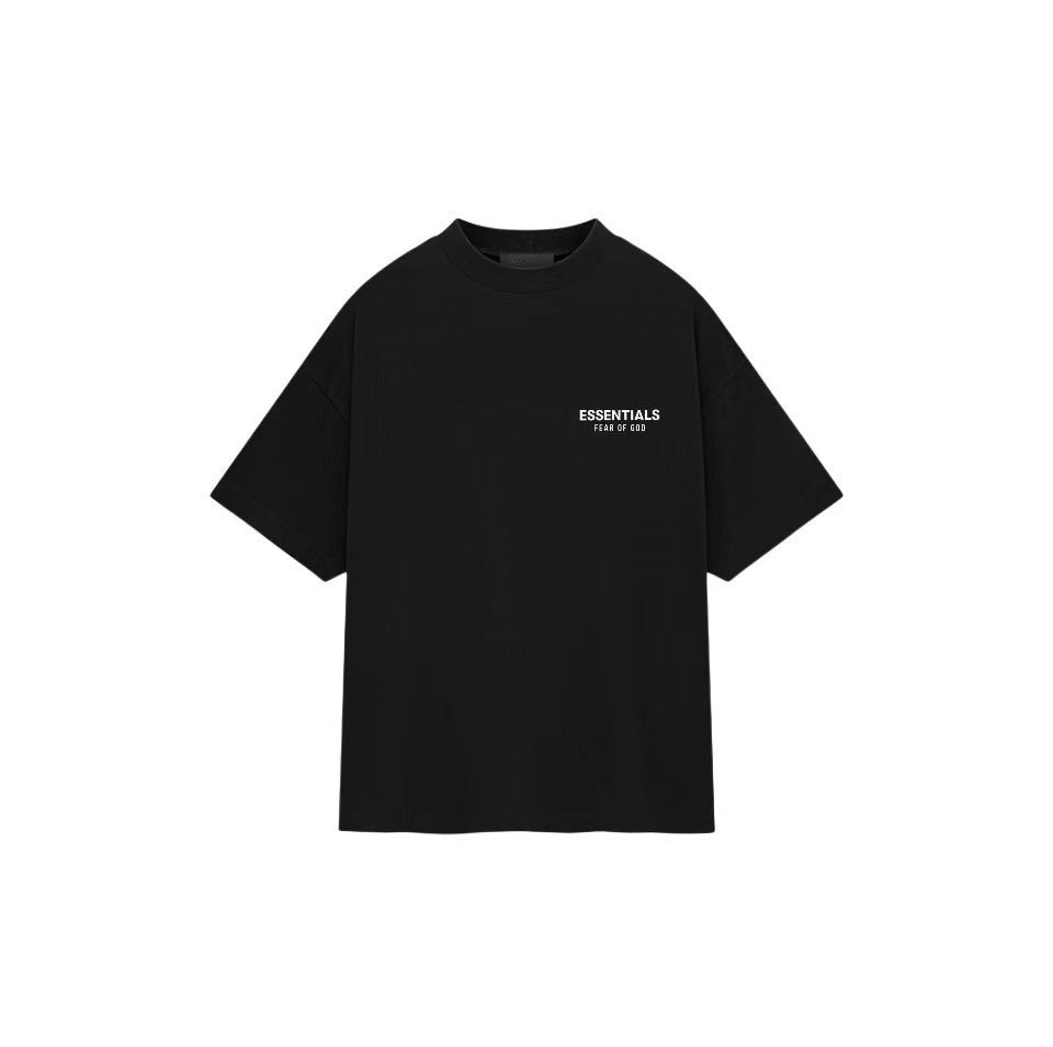 Essentials Playera Fear of God T-Shirt - "Black / White Logo"