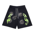 Shorts Hellstar "Neon Green Flame"