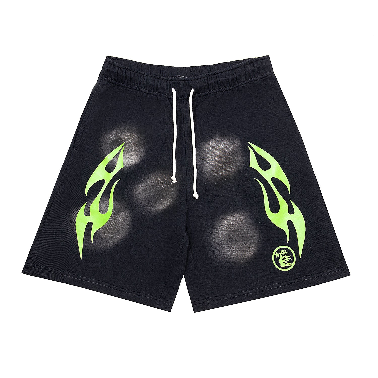 Shorts Hellstar "Neon Green Flame"