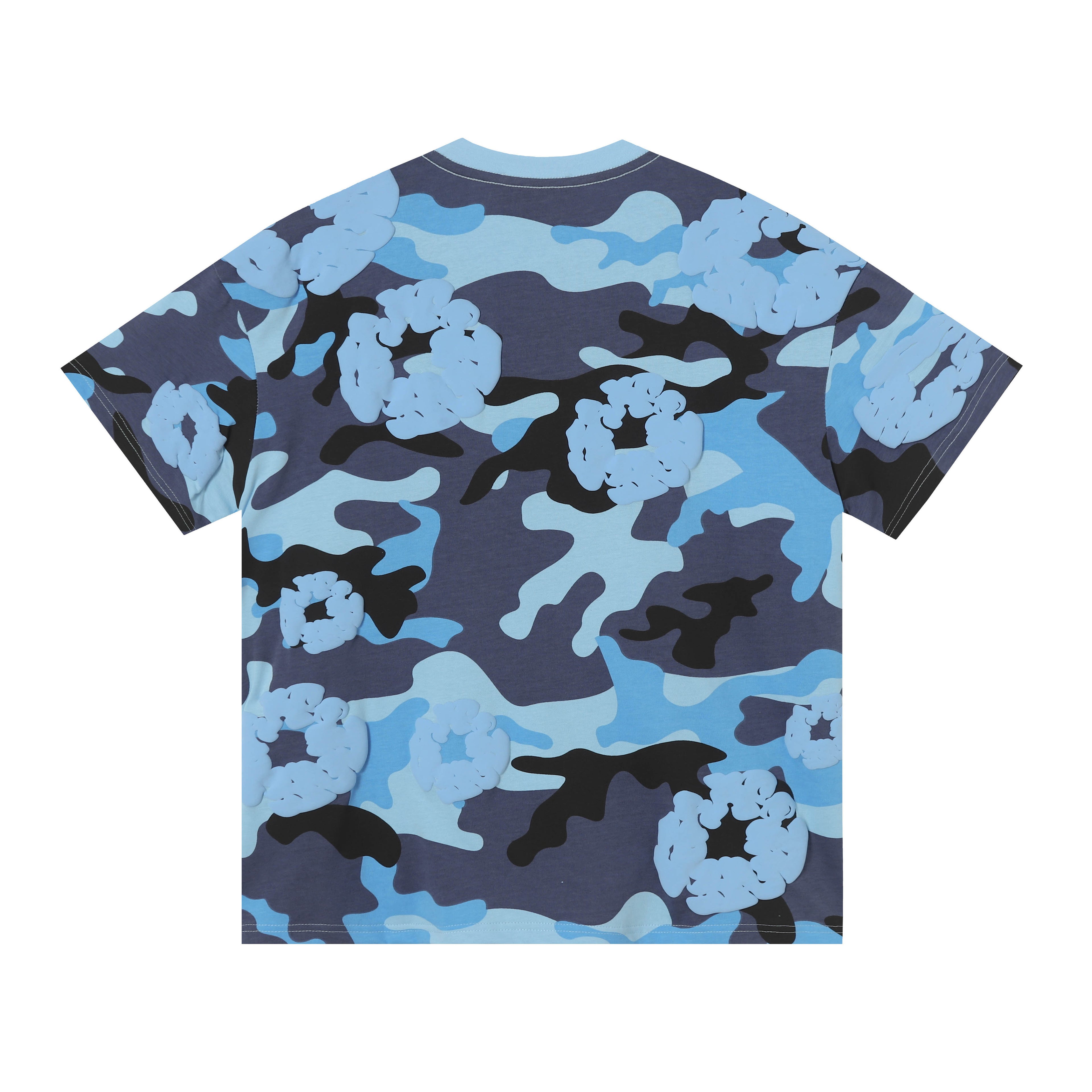 Camisa Denim Tears  Cotton Wreath Tee Blue Camo