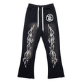 Sweatpants Hellstar Athletics Black "Double Flame Outline"