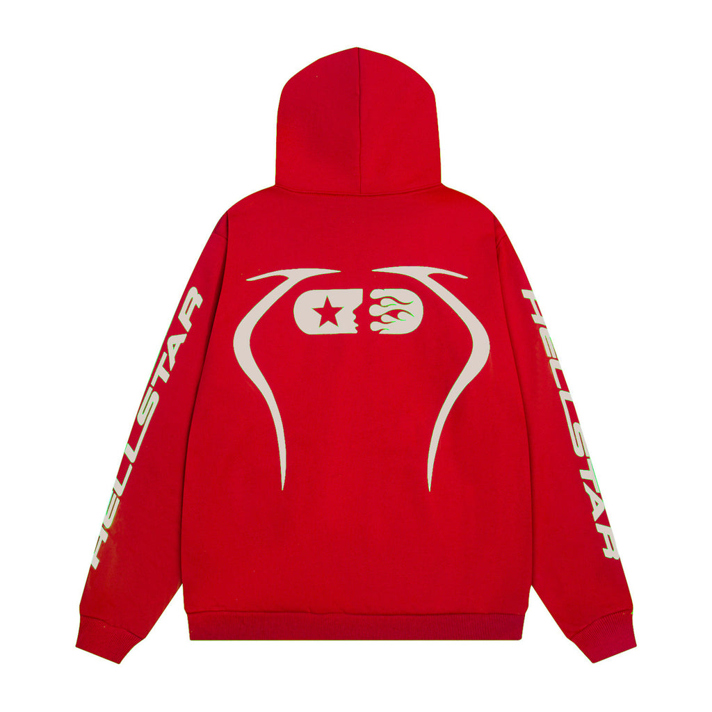 Hoodie Hellstar " "Future Sports" Hoodie (Red Edition)