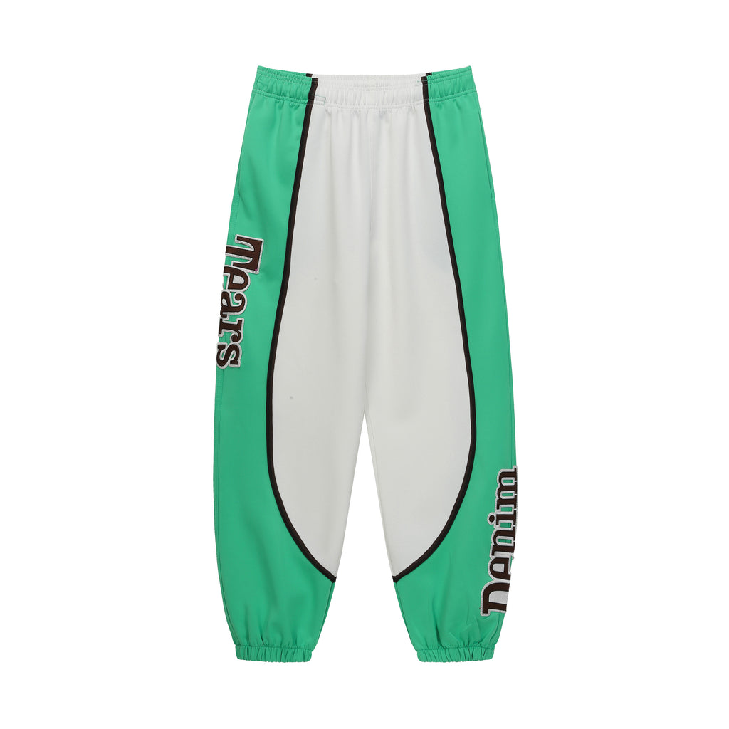 Pantalones Denim Tears Trackpants - Mint Green/White