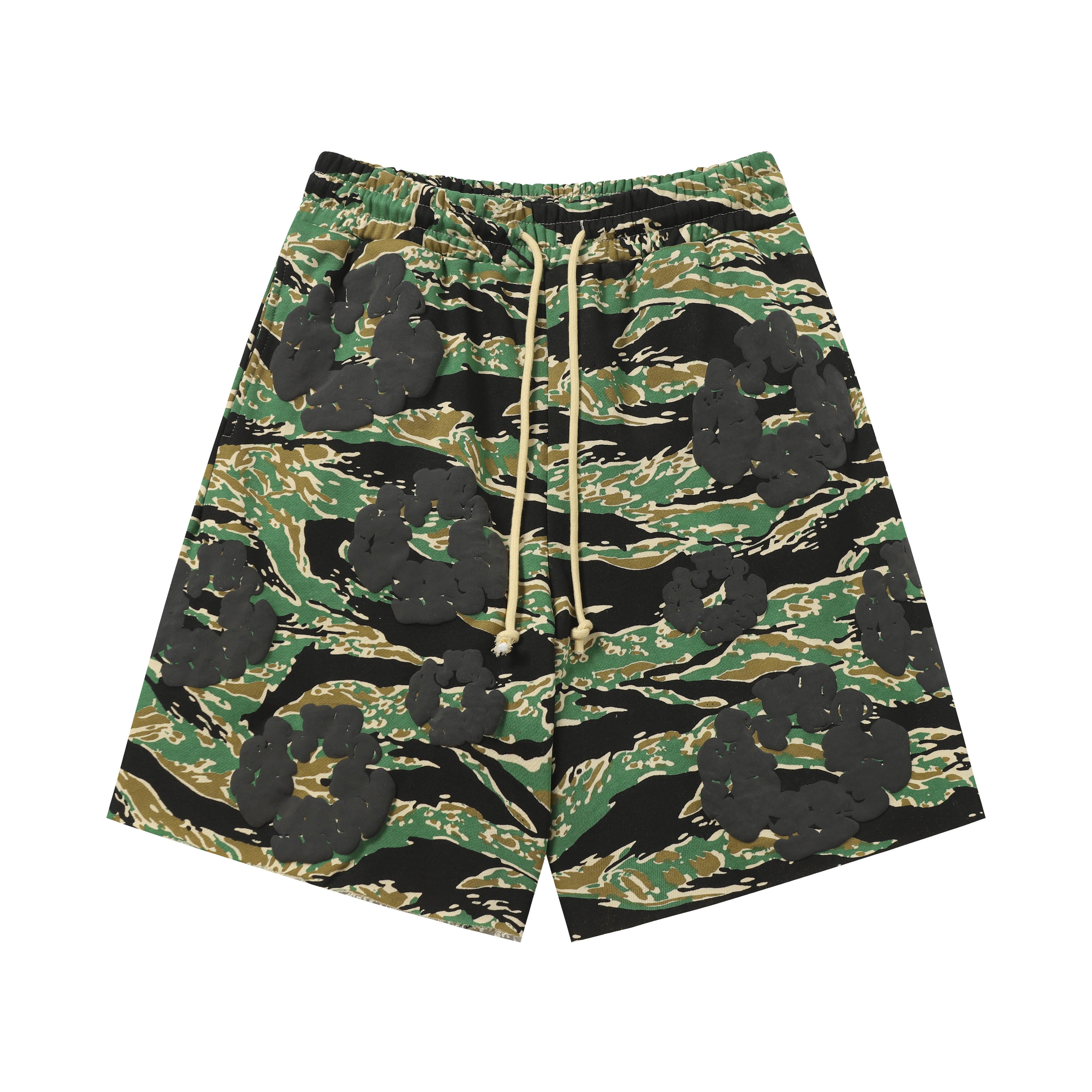Denim Tears Cotton Wreath Sweatshorts Tiger Camo/Black