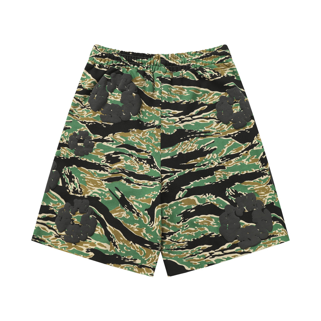 Denim Tears Cotton Wreath Sweatshorts Tiger Camo/Black