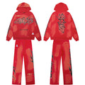 Conjunto Hellstar "Brainwashed" Tracksuit (Red & Solar Flare Edition)