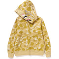 Bape Color Camo Gold Shark Full Zip Hoodie