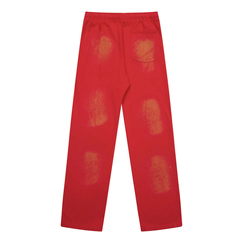 Sweatpants Hellstar Athletics Red "Dual Vertical Logo"