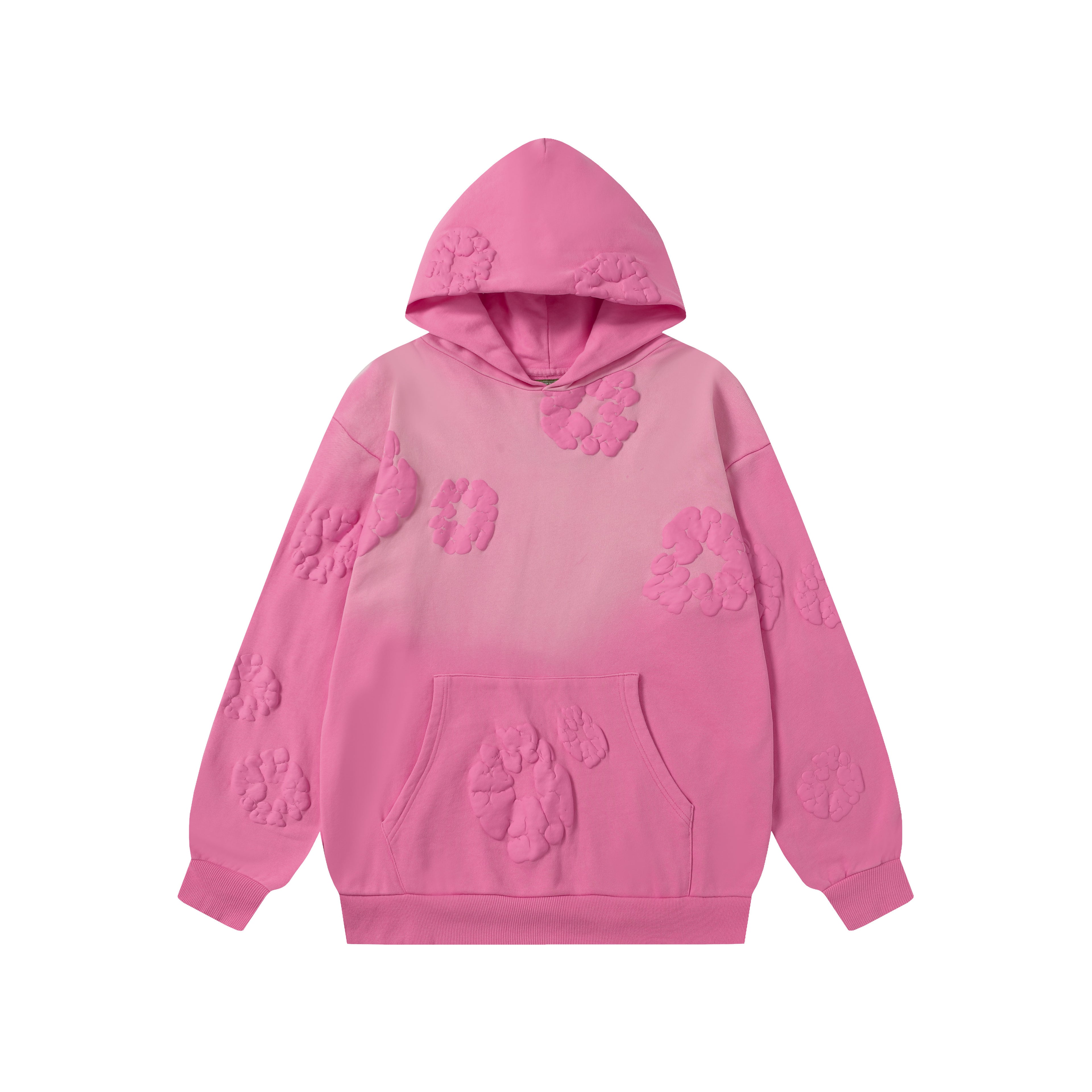 Hoodie Denim Tears Cotton Wreath (Sun-Faded Pink / Pink Wreath)