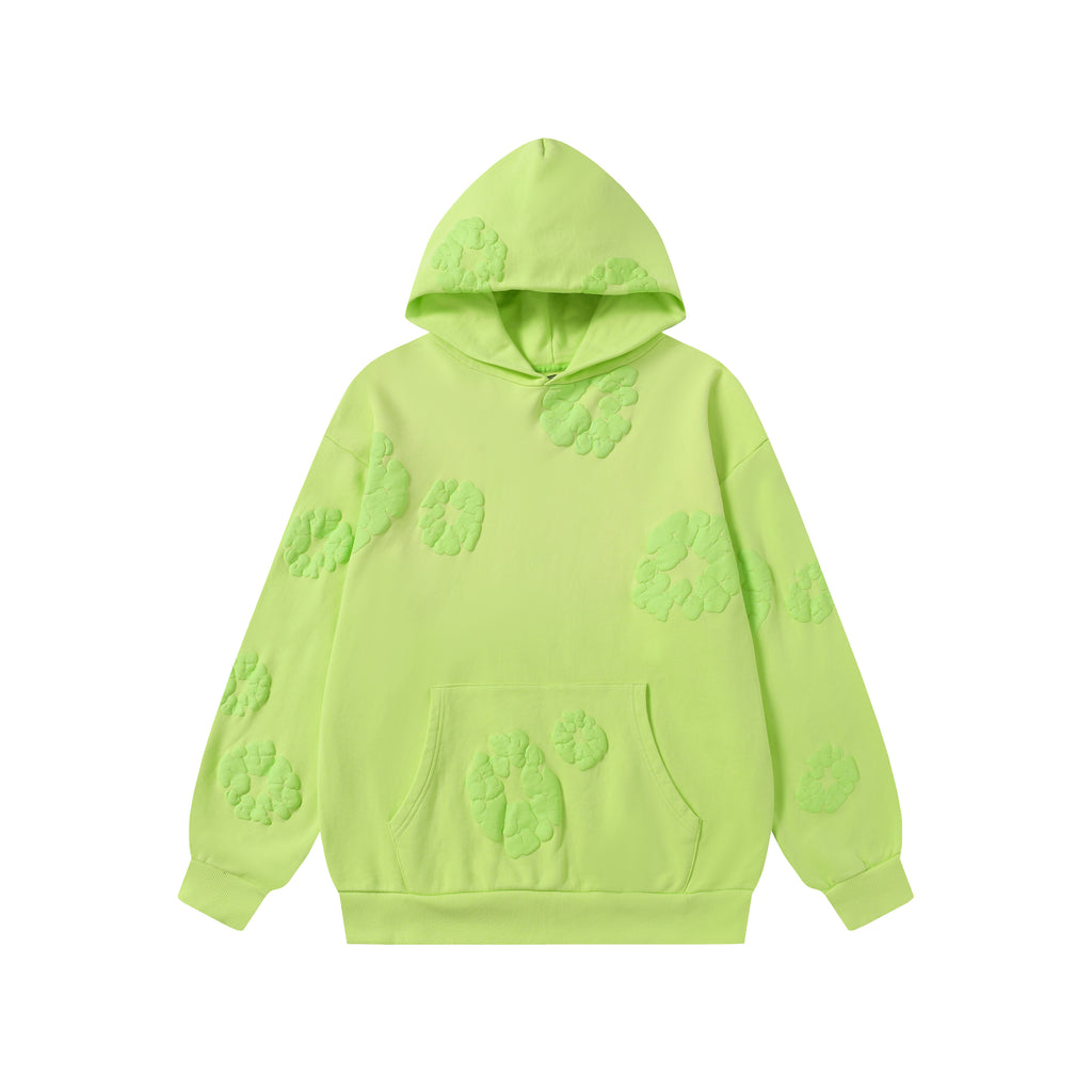 Hoodie Denim Tears Cotton Wreath (Neon Green / Lime)