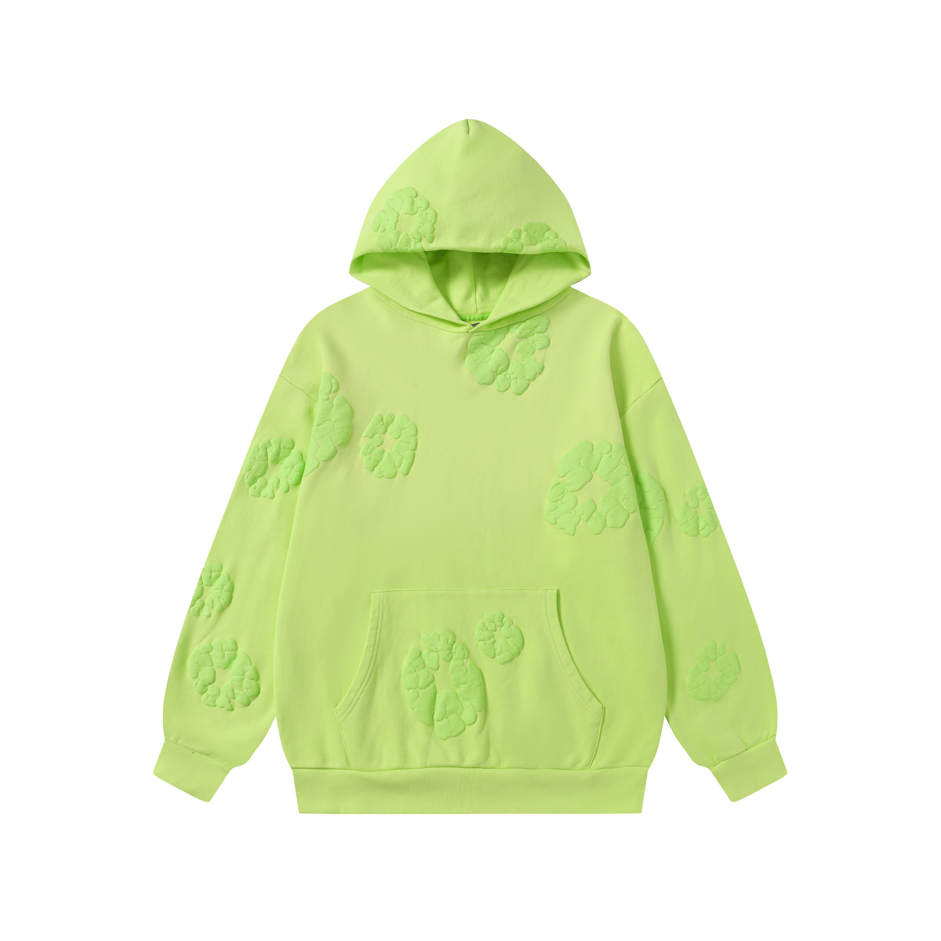 Hoodie Denim Tears Cotton Wreath (Neon Green / Lime)