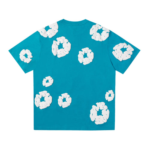 Camisa Denim Tears  Cotton Wreath Tee -  (Azul Turquesa)