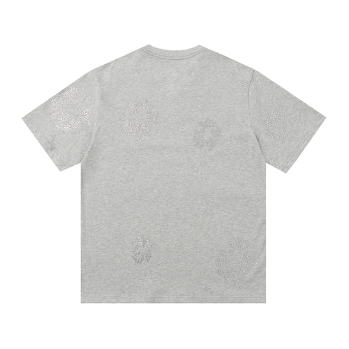 Camisa Denim Tears  Cotton Wreath Rhinestone Tee Grey
