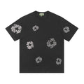 Camisa Denim Tears  Cotton Wreath Rhinestone Tee Black
