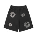 Denim Tears Cotton Wreath Sweatshorts Black/Silver
