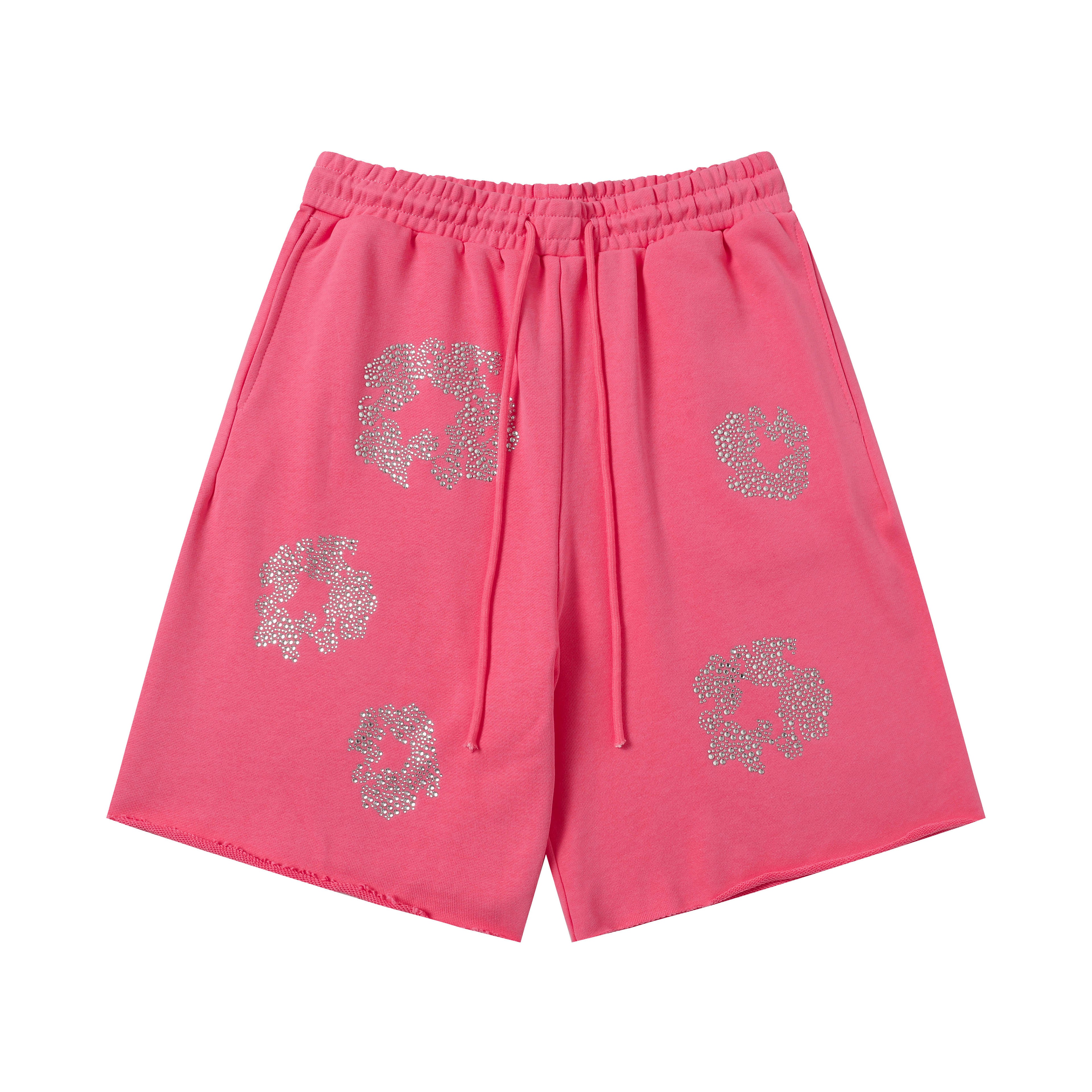 Denim Tears Cotton Wreath Sweatshorts Pink/Silver