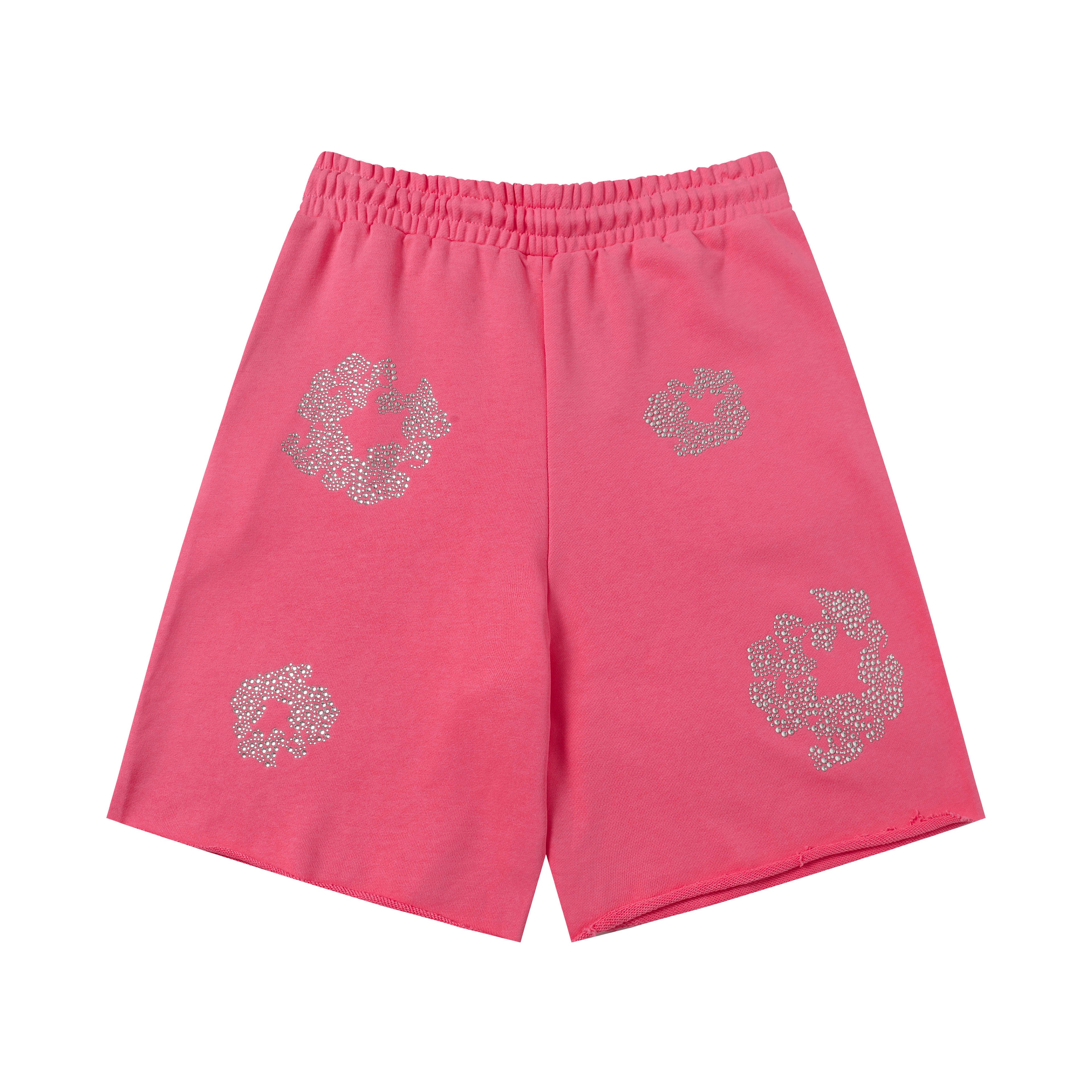 Denim Tears Cotton Wreath Sweatshorts Pink/Silver