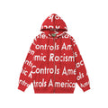 Hoodie Denim Tears Economic Racism Zip-Up (Red)