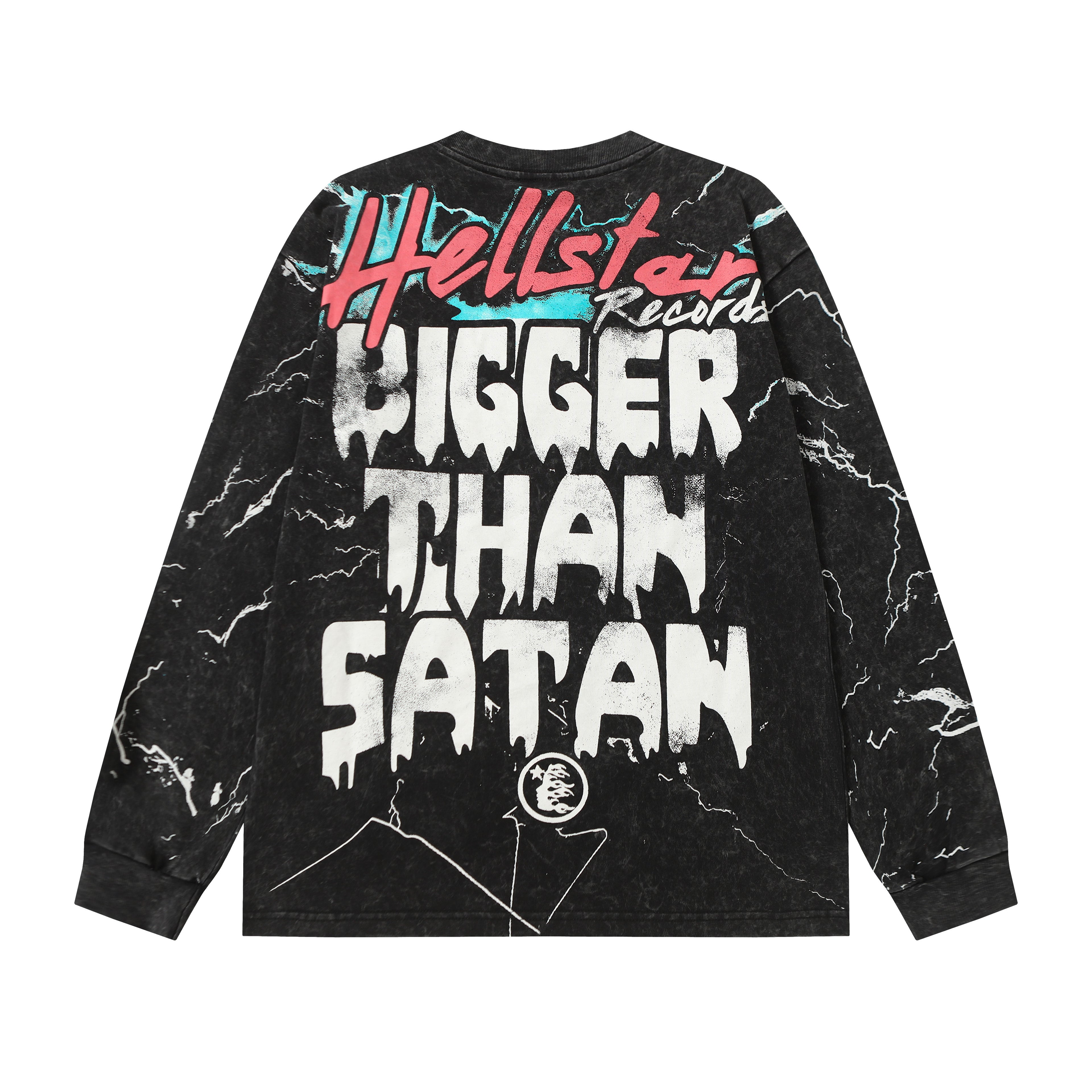 Hoodie Hellstar Records "Skull & Lightning" Long Sleeve