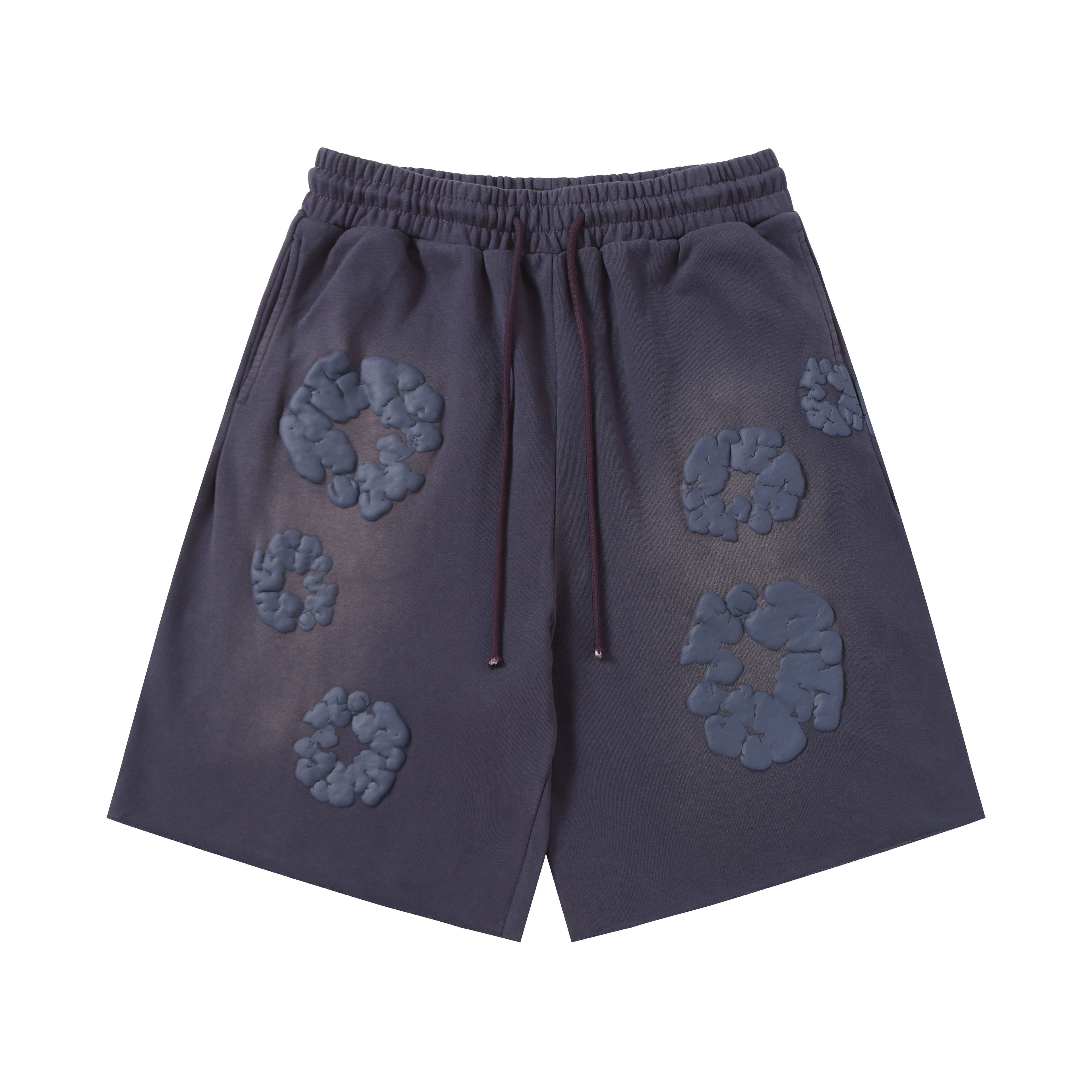 Denim Tears Cotton Wreath Sweatshorts Dark Grey/Blue Tint