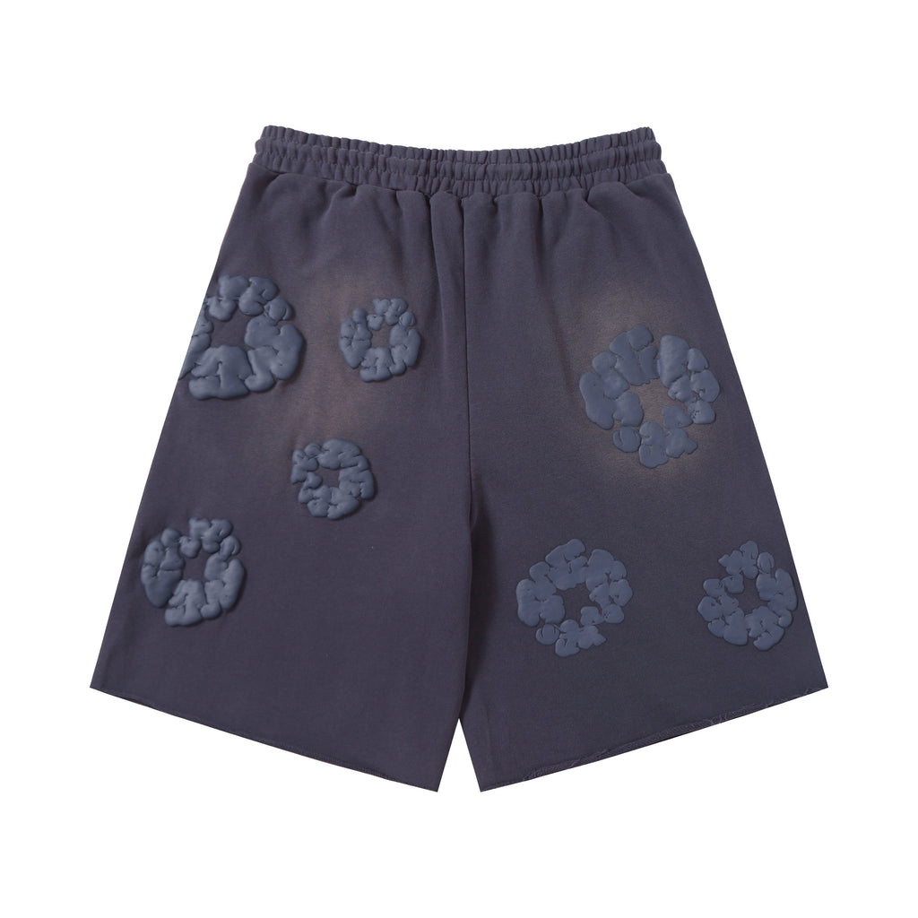 Denim Tears Cotton Wreath Sweatshorts Dark Grey/Blue Tint